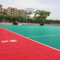 pp outdoor interlocking plastic floor tile for basketball court PP plastic tile