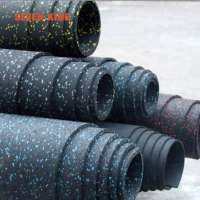 6mm shock proof rubber gym flooring mat roll