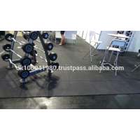 Precor used fitness rubber matting/flexible gym rubber flooring/easy install gym rubber mats