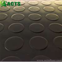 Black Coin Design Water Proof Rubber Sheet Floor for Horse