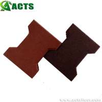 Outdoor Playground Pathway Floor Rubber Tile